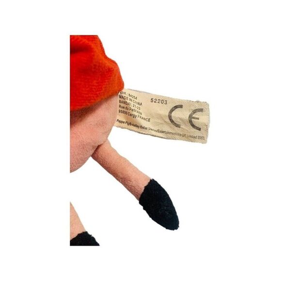 2003 Peppa Pig Official Red Dress Plush Limited Edition Stuffed Animal Toy Doll - Picture 8 of 8